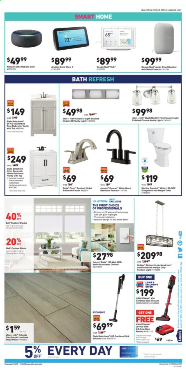 Lowe's Weekly Ad Flyer November 5 to November 18