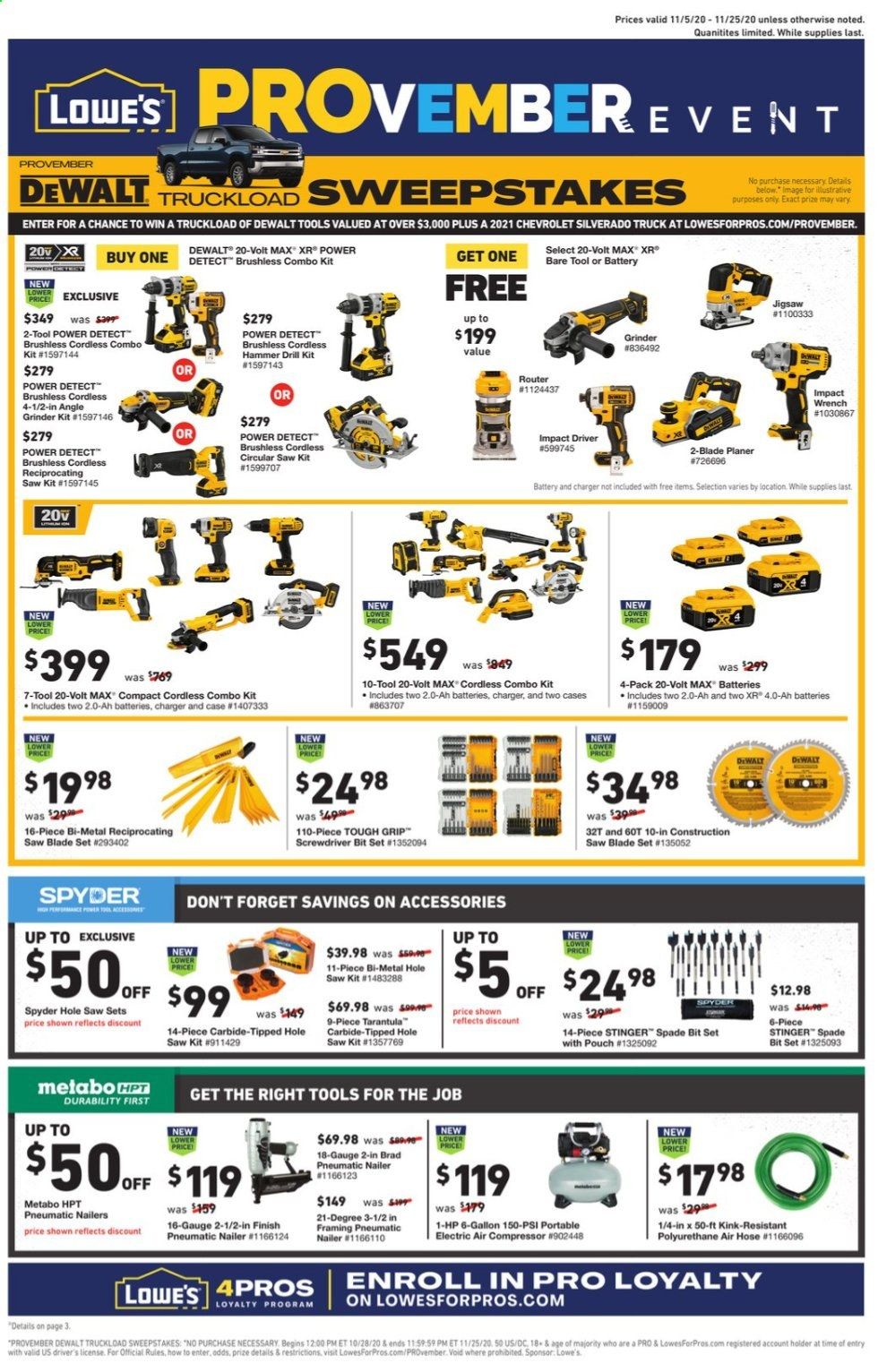 Lowe's Weekly Ad Flyer November 5 to November 25