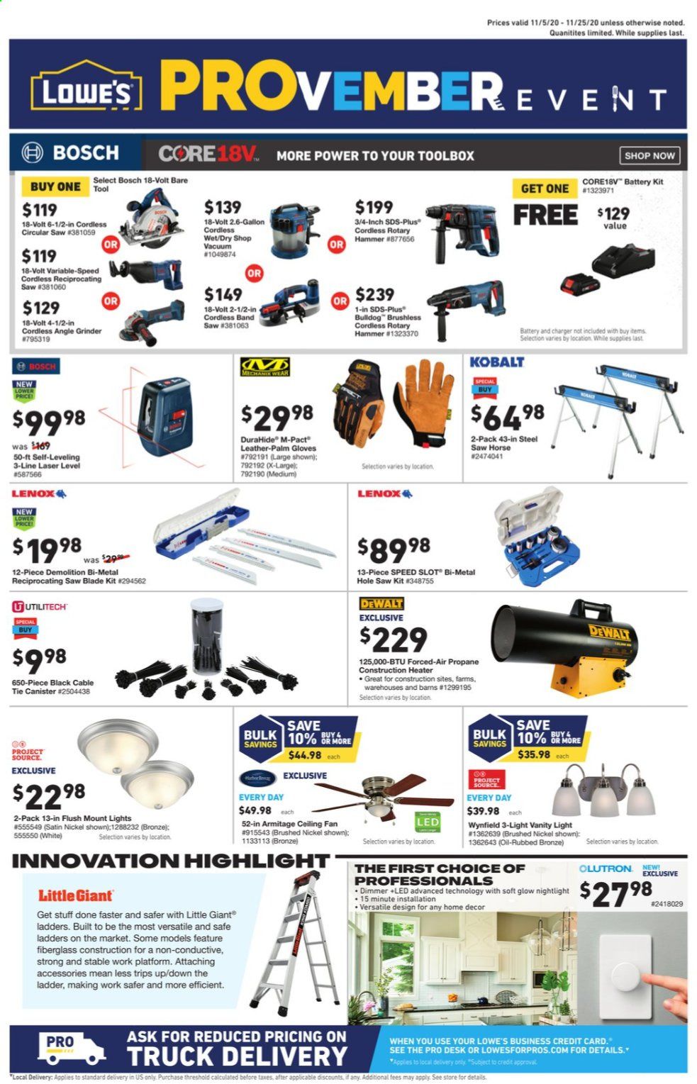 Lowe's Weekly Ad Flyer November 5 to November 25