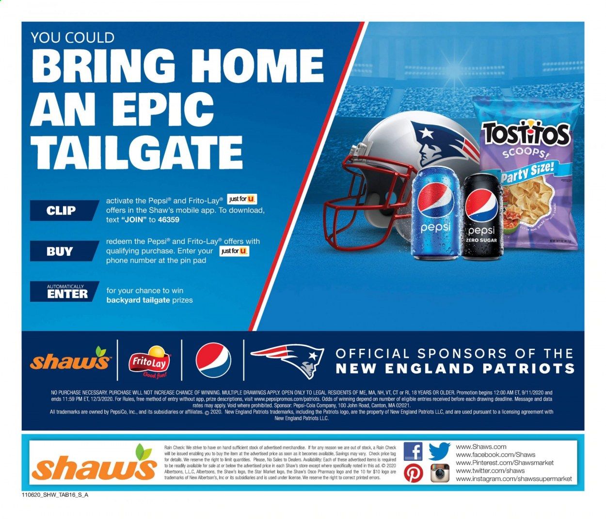 Shaw’s (MA, ME, NH, RI, VT) Weekly Ad Flyer November 6 to December 3