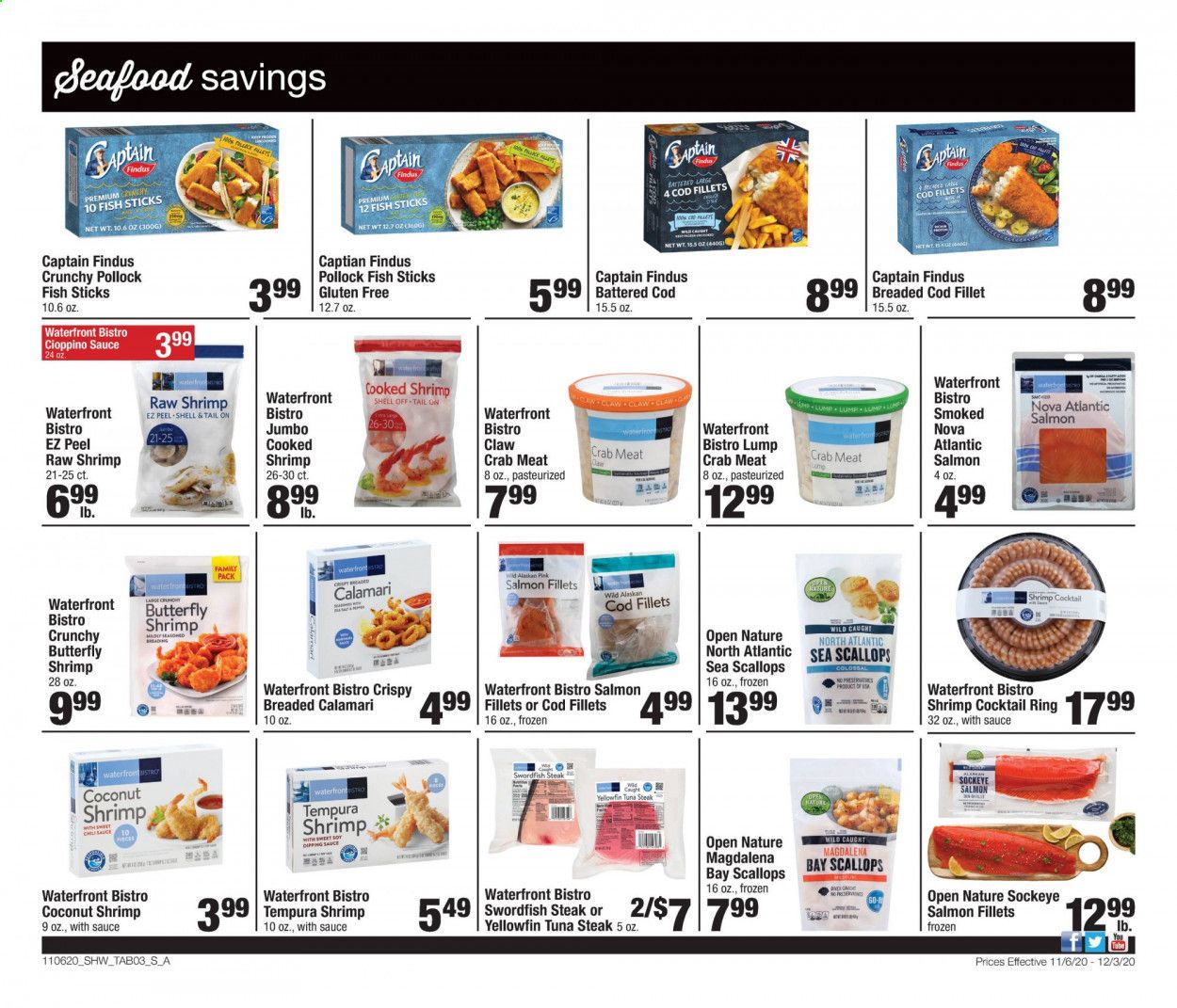 Shaw’s (MA, ME, NH, RI, VT) Weekly Ad Flyer November 6 to December 3