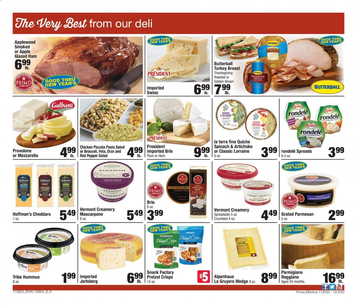 Shaw’s (MA, ME, NH, RI, VT) Weekly Ad Flyer November 6 to December 3