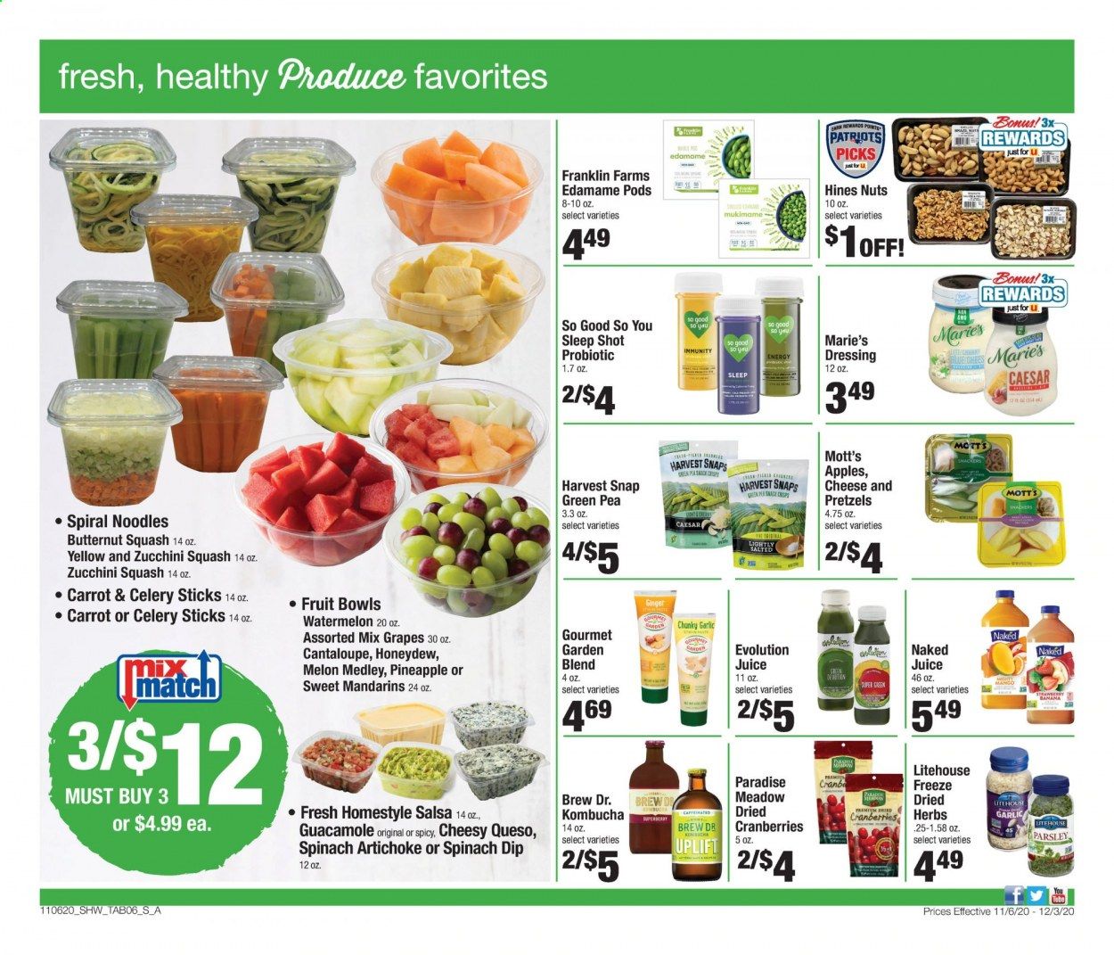 Shaw’s (MA, ME, NH, RI, VT) Weekly Ad Flyer November 6 to December 3