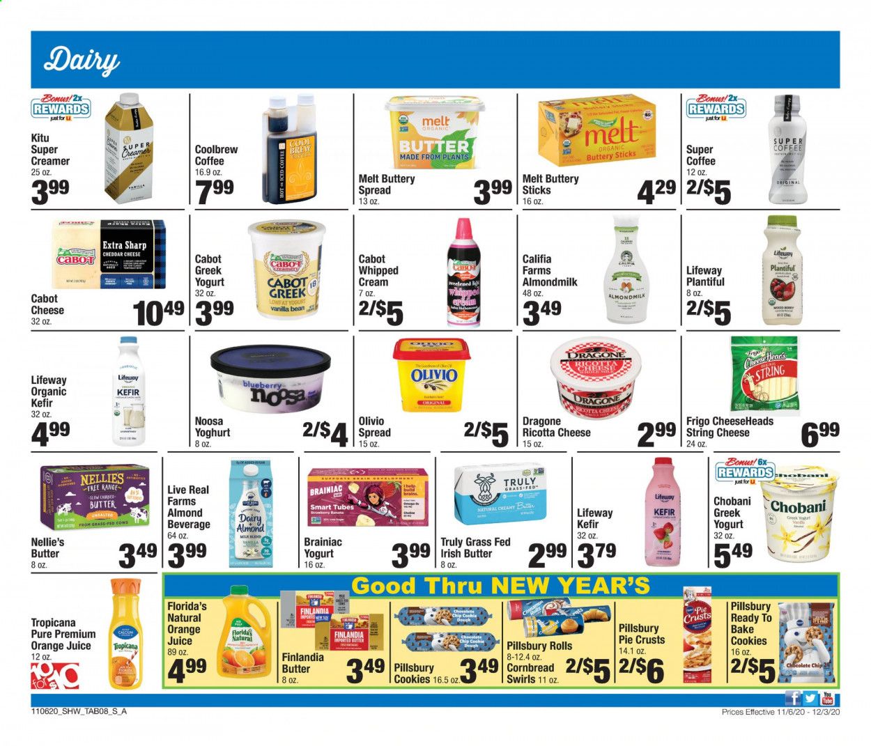 Shaw’s (MA, ME, NH, RI, VT) Weekly Ad Flyer November 6 to December 3