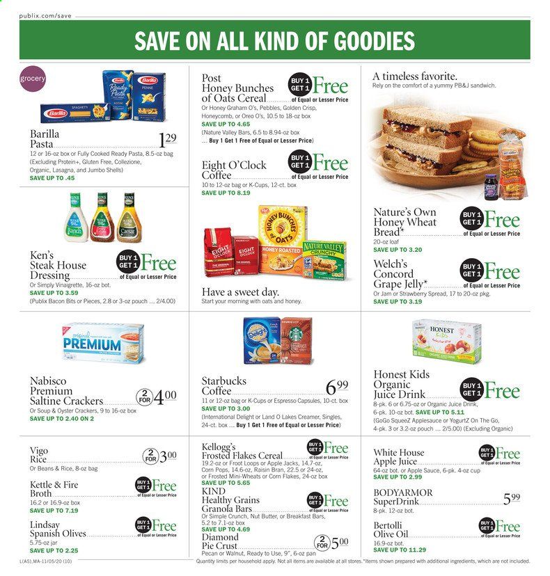 Publix (AL, FL, GA, NC, SC, TN, VA) Weekly Ad Flyer November 5 to November 11