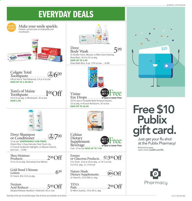 Publix (AL, FL, GA, NC, SC, TN, VA) Weekly Ad Flyer November 5 to November 11