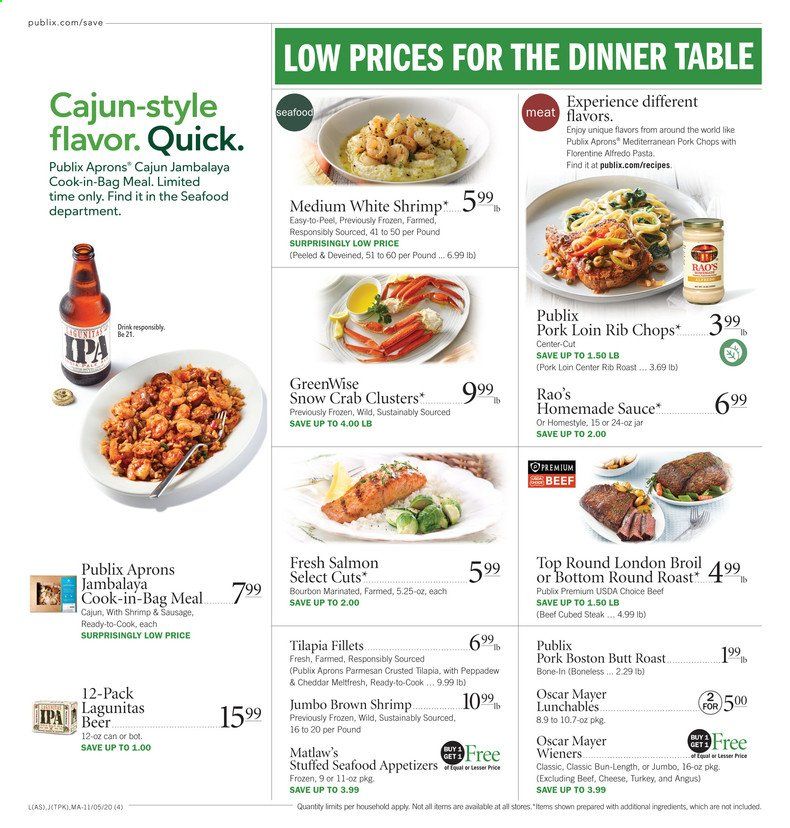 Publix (AL, FL, GA, NC, SC, TN, VA) Weekly Ad Flyer November 5 to November 11