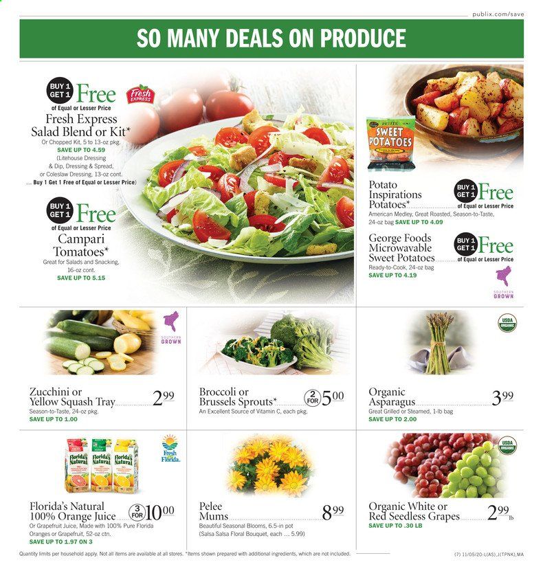 Publix (AL, FL, GA, NC, SC, TN, VA) Weekly Ad Flyer November 5 to November 11