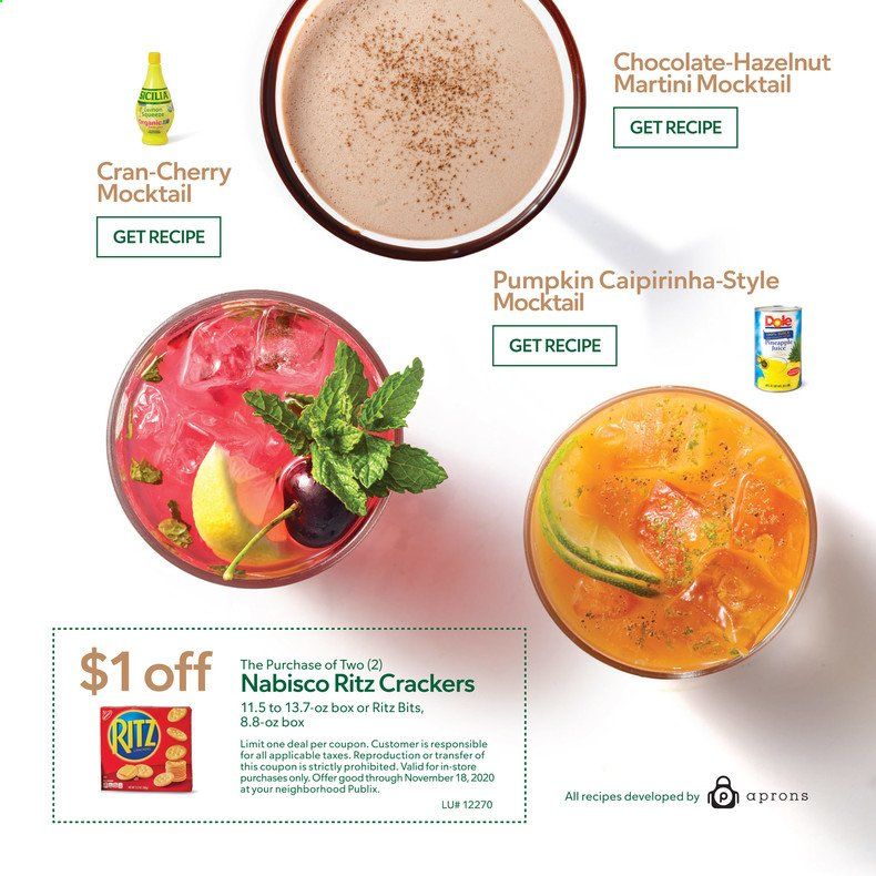 Publix (AL, FL, GA, NC, SC, TN, VA) Weekly Ad Flyer November 5 to November 25