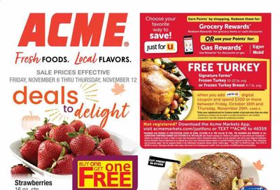 ACME Weekly Ad Flyer November 6 to November 12