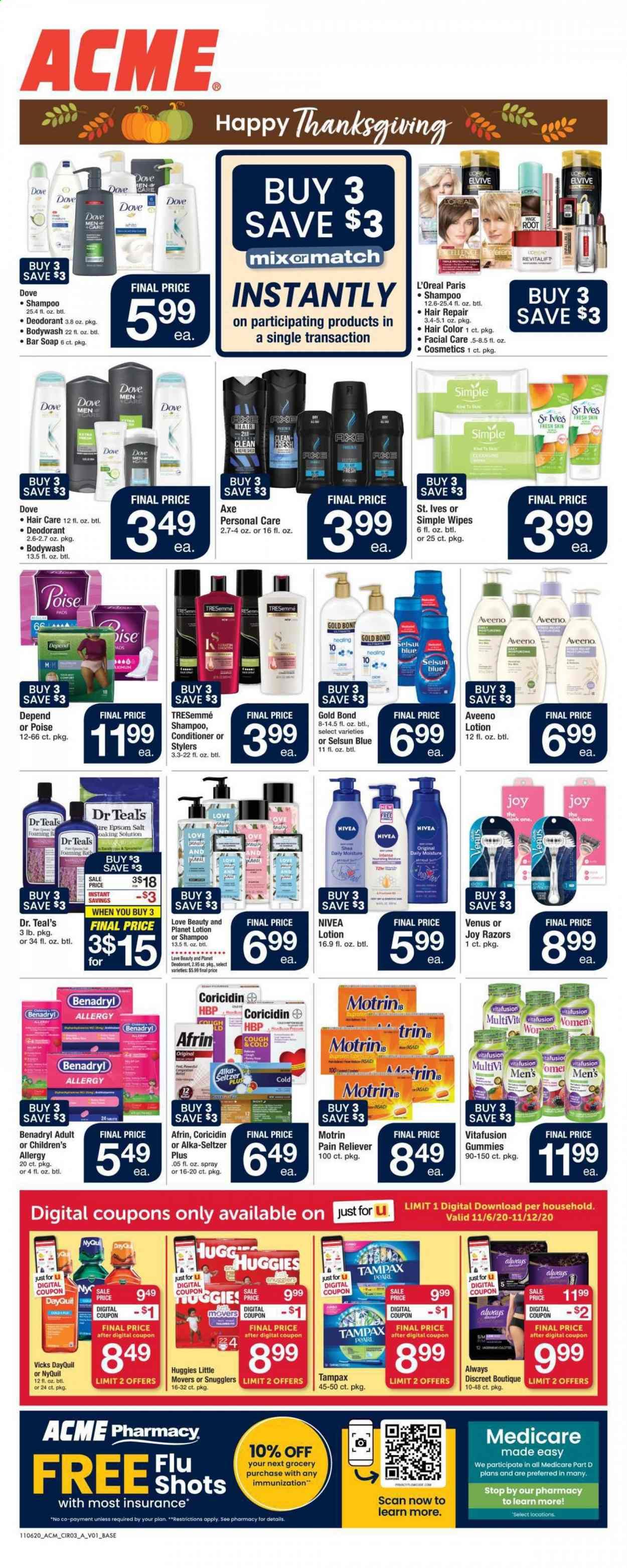 ACME Weekly Ad Flyer November 6 to November 12