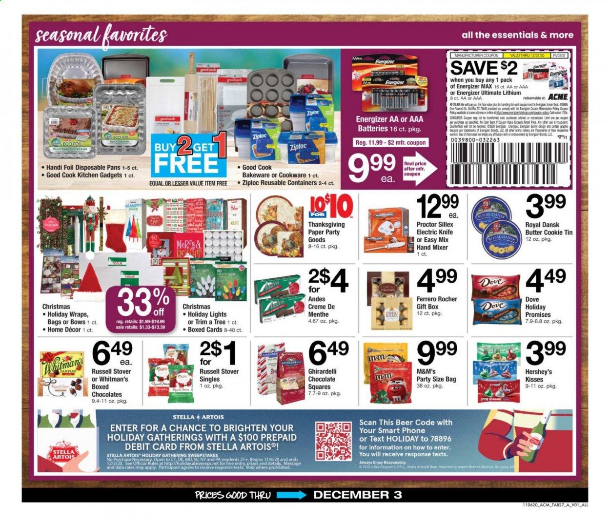 ACME Weekly Ad Flyer November 6 to December 3