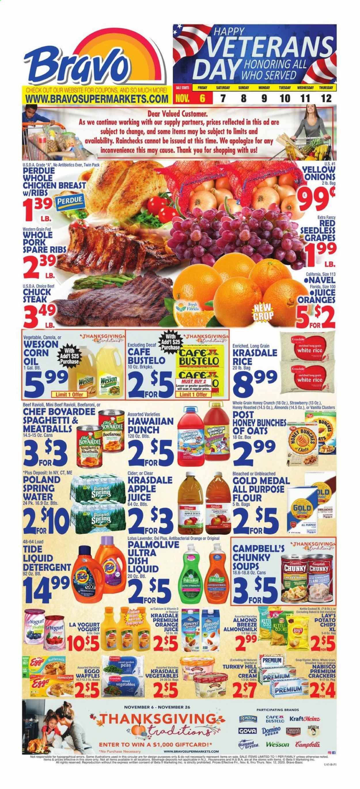 Bravo Supermarkets (CT, FL, MA, NJ, NY, PA, RI) Weekly Ad Flyer November 6 to November 12