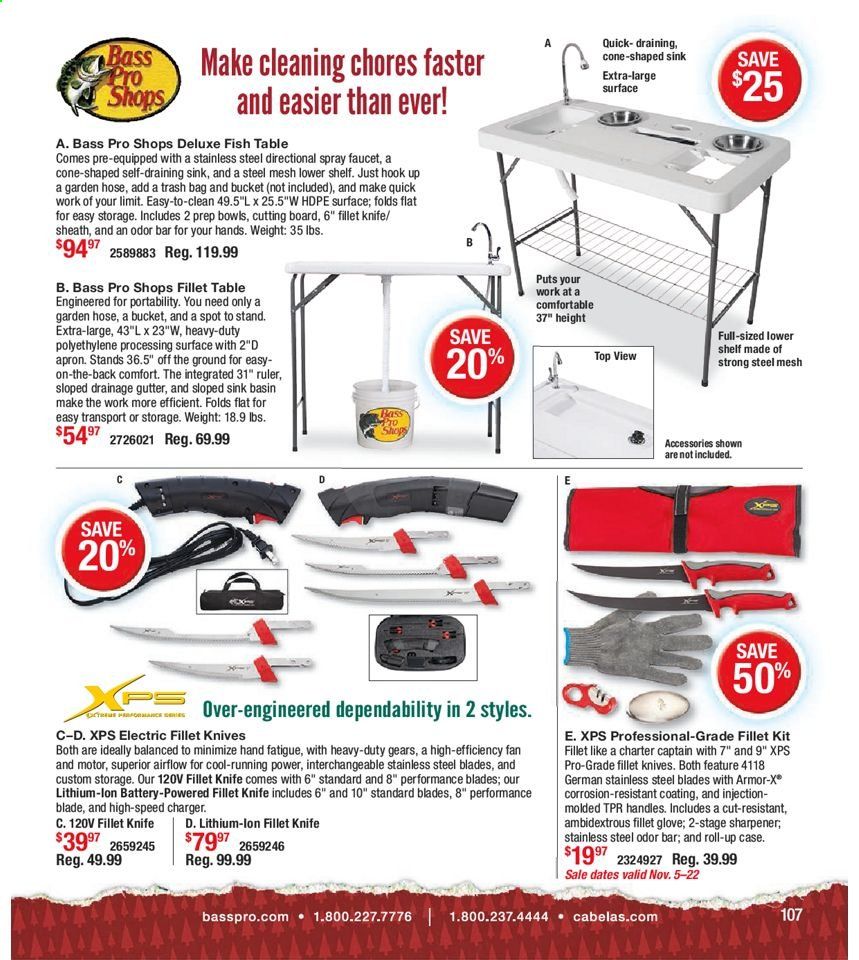 Bass Pro Shops Weekly Ad Flyer November 5 to January 30