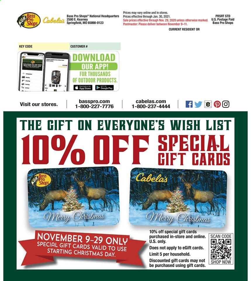 Bass Pro Shops Weekly Ad Flyer November 5 to January 30