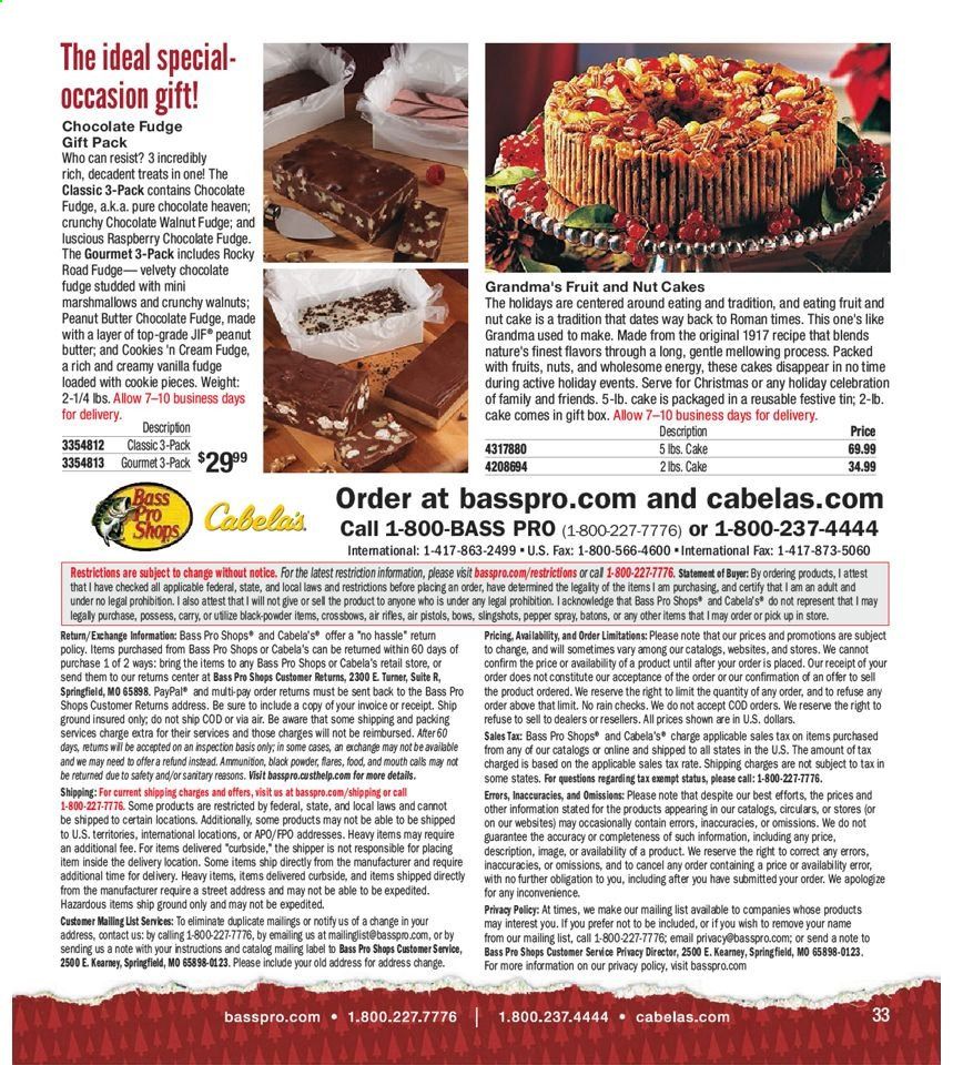 Bass Pro Shops Weekly Ad Flyer November 5 to January 30