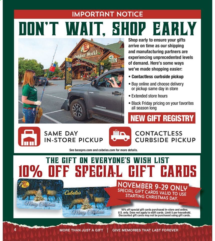 Bass Pro Shops Weekly Ad Flyer November 5 to January 30