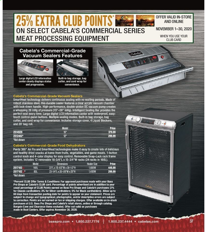 Cabela's Weekly Ad Flyer November 5 to January 30