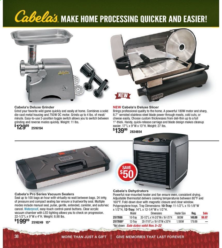 Cabela's Weekly Ad Flyer November 5 to January 30