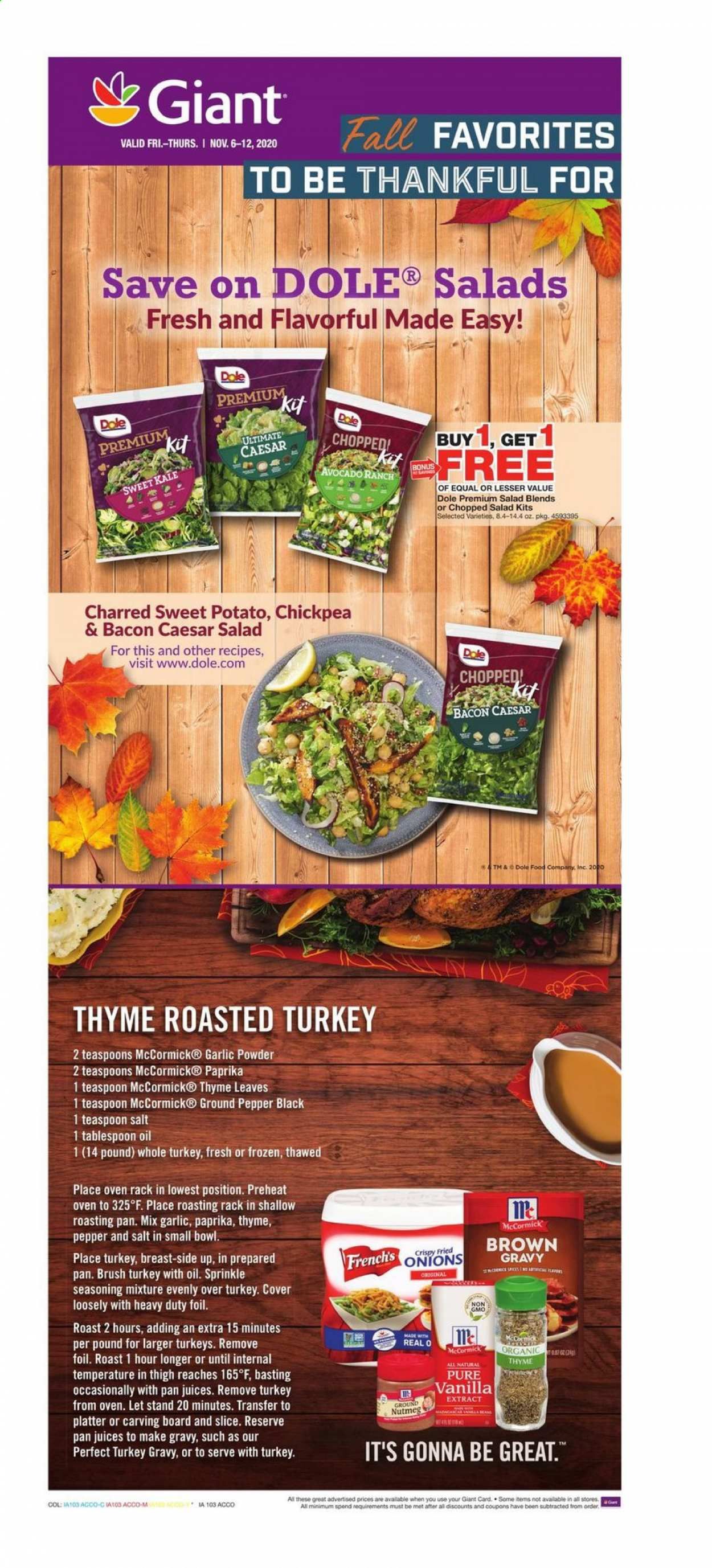 Giant Food Weekly Ad Flyer November 6 to November 12