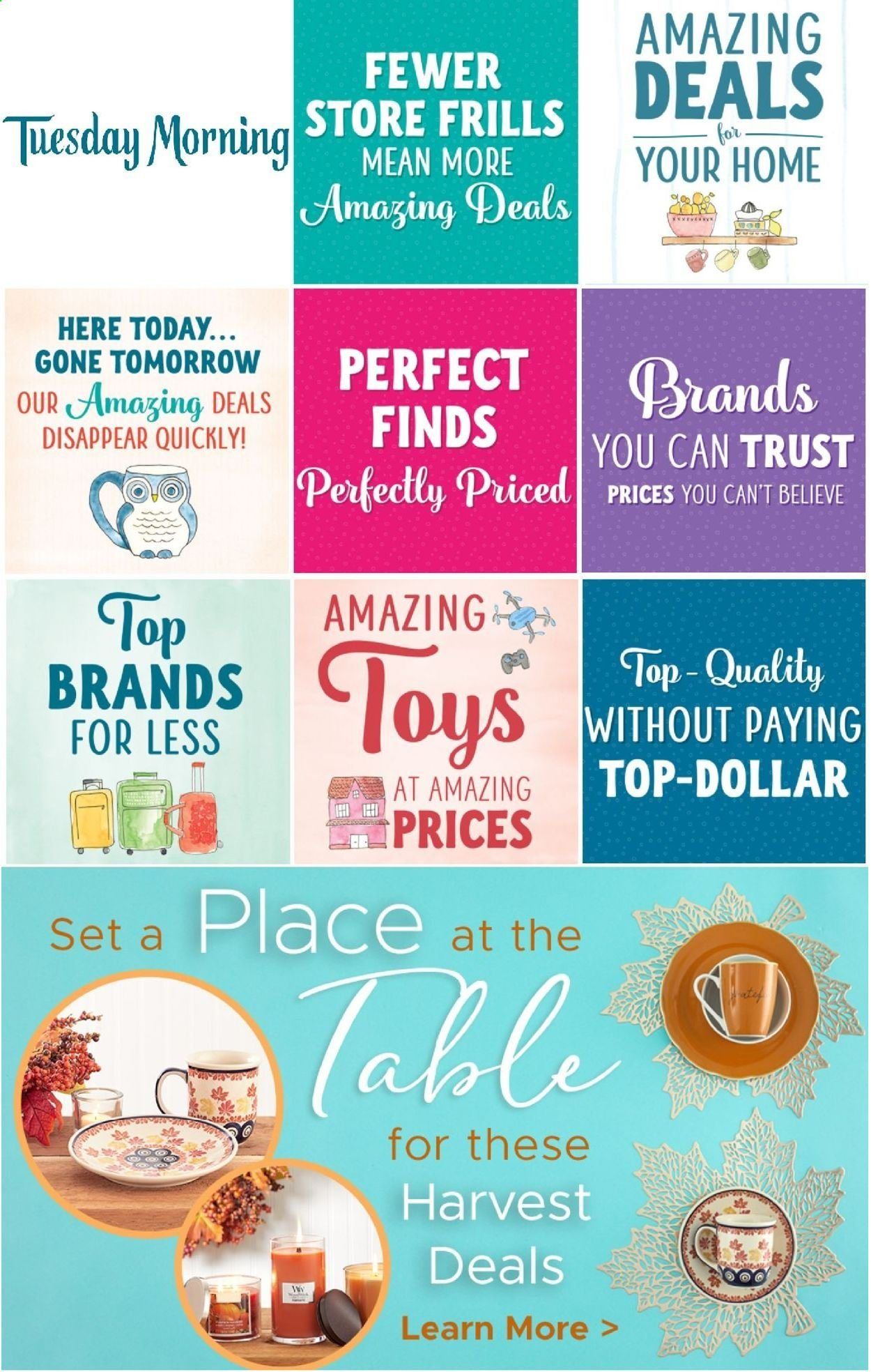 Tuesday Morning Weekly Ad Flyer November 5 to November 11
