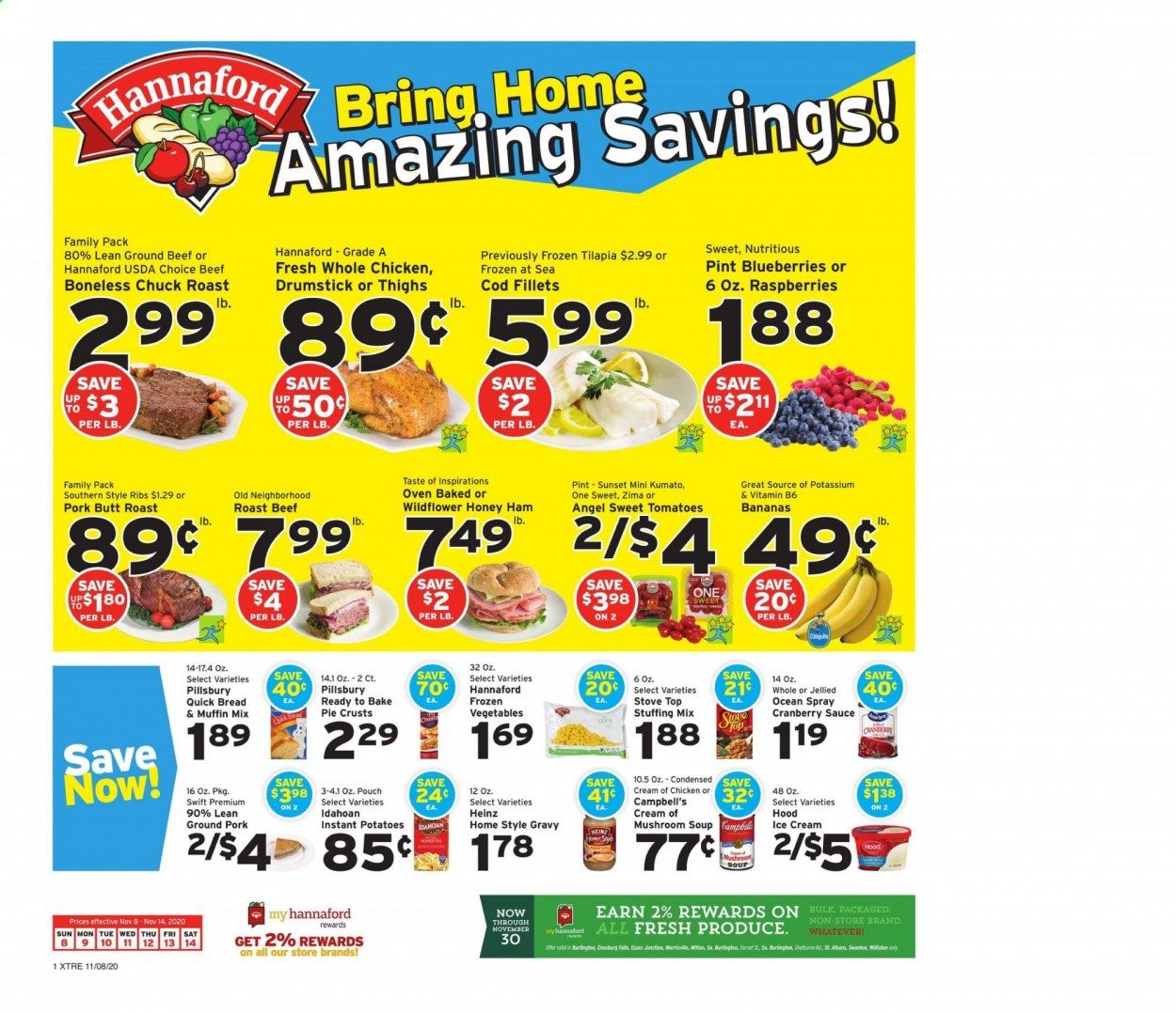 Hannaford (ME) Weekly Ad Flyer November 8 to November 14
