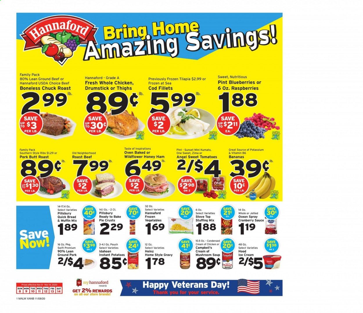 Hannaford (MA) Weekly Ad Flyer November 8 to November 14