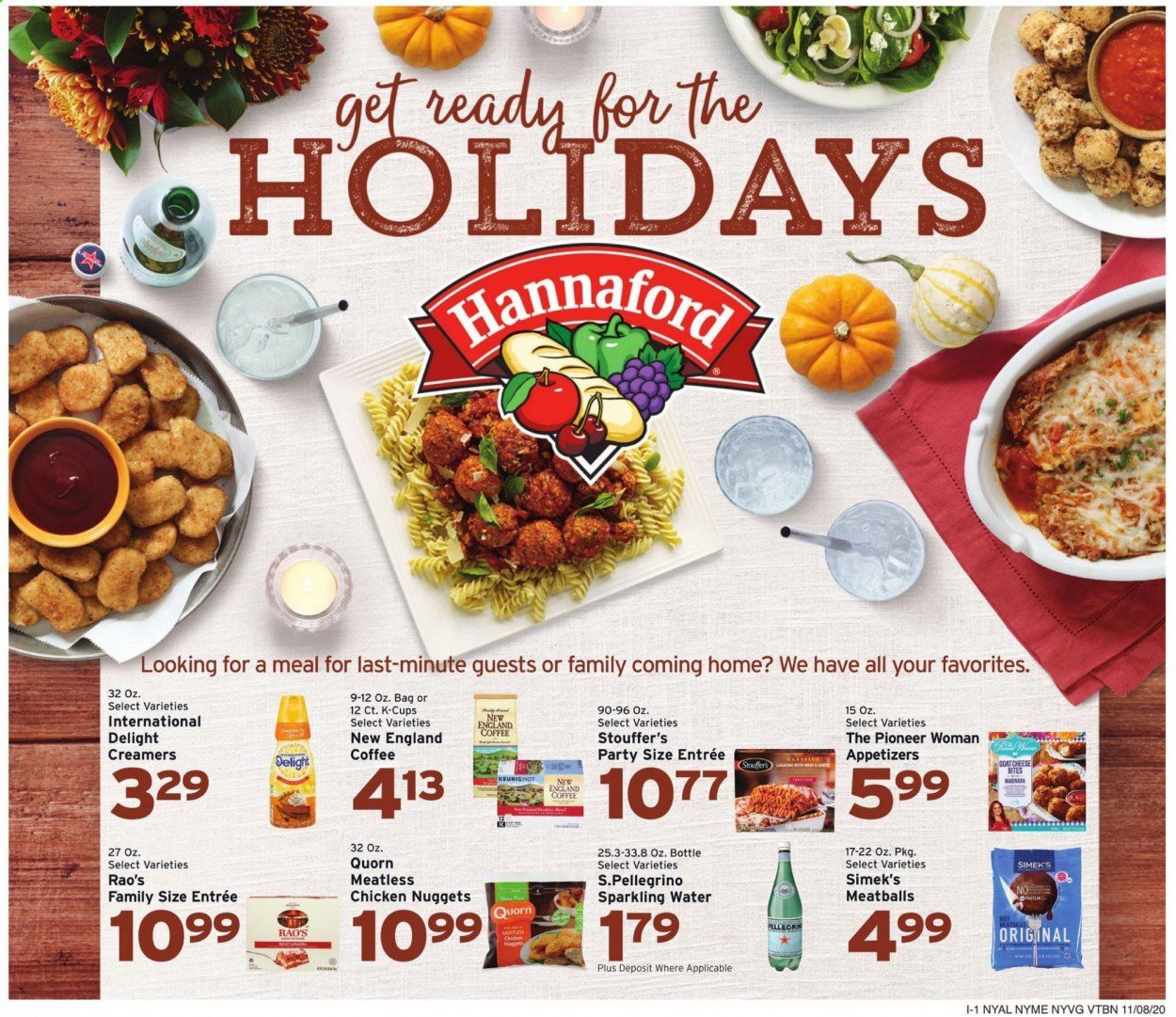 Hannaford (NY) Weekly Ad Flyer November 8 to November 14