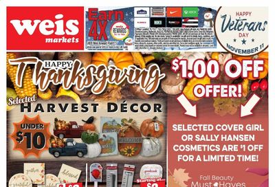 Weis Weekly Ad Flyer November 5 to December 3