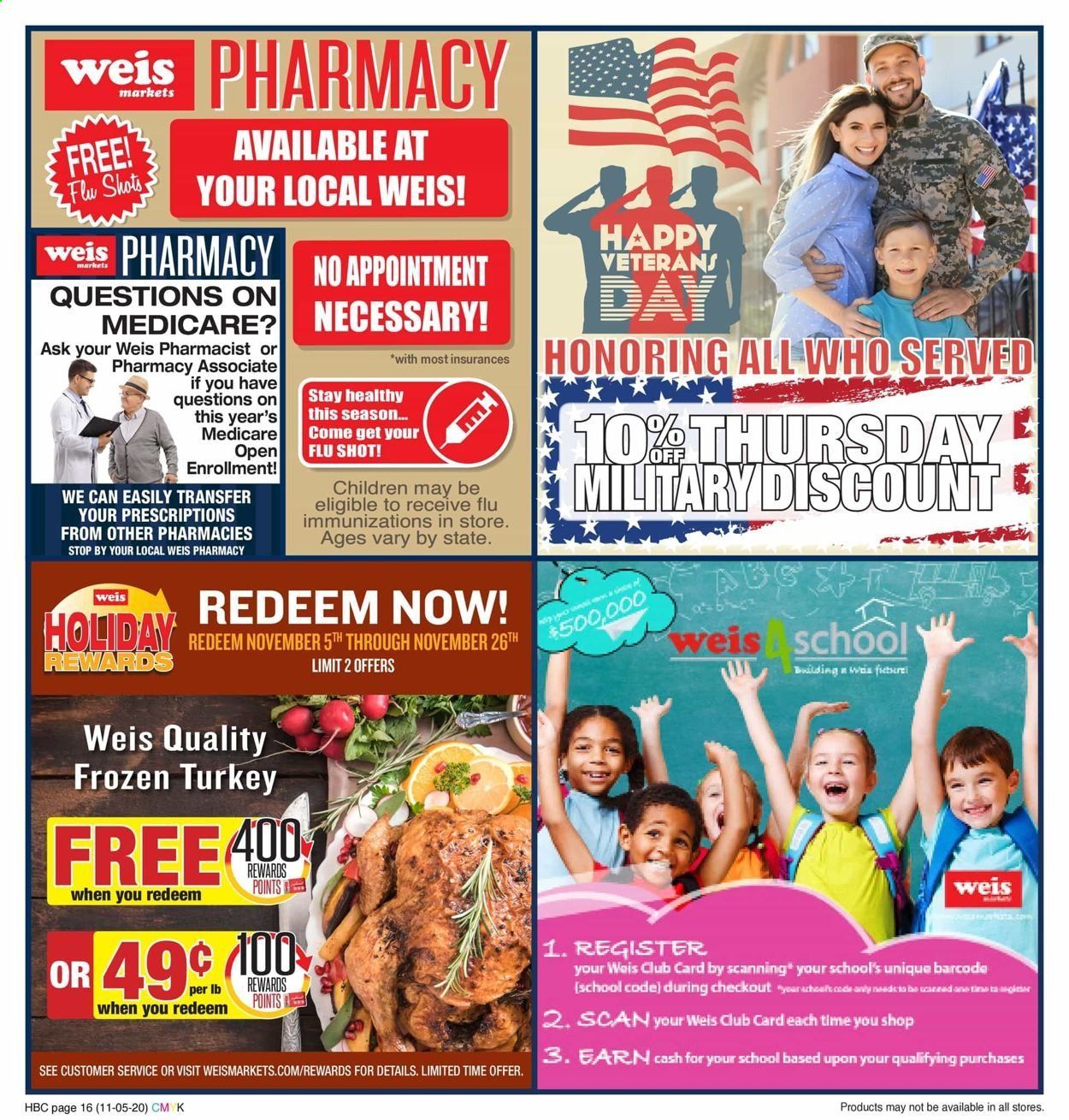 Weis Weekly Ad Flyer November 5 to December 3