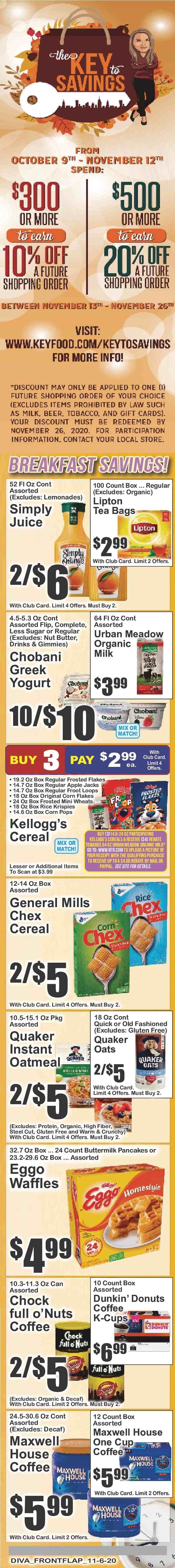Key Food (NY) Weekly Ad Flyer November 6 to November 12