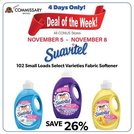 Commissary Weekly Ad Flyer November 5 to November 8