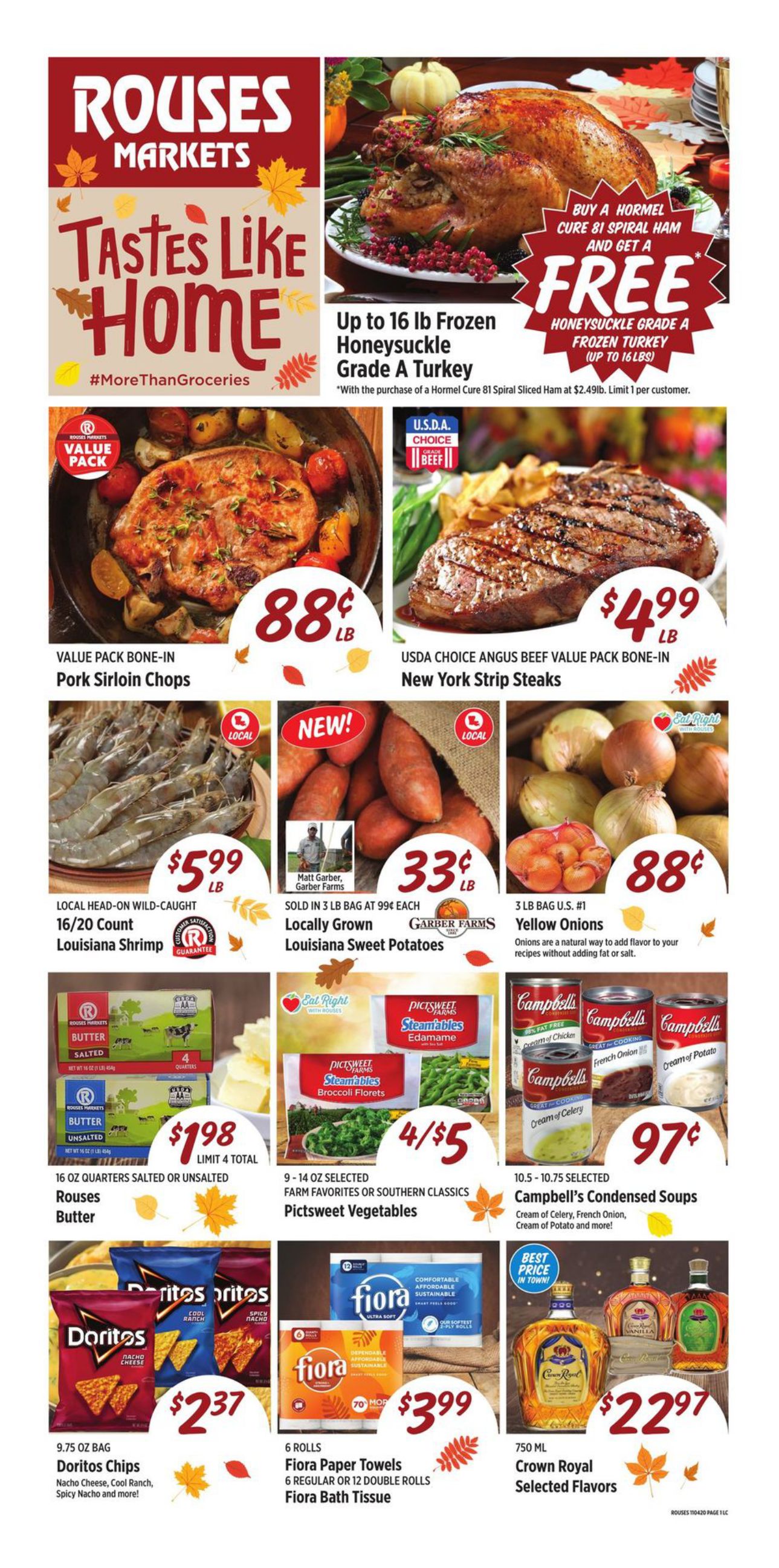 Rouses Markets Weekly Ad Flyer November 4 to November 10, 2020