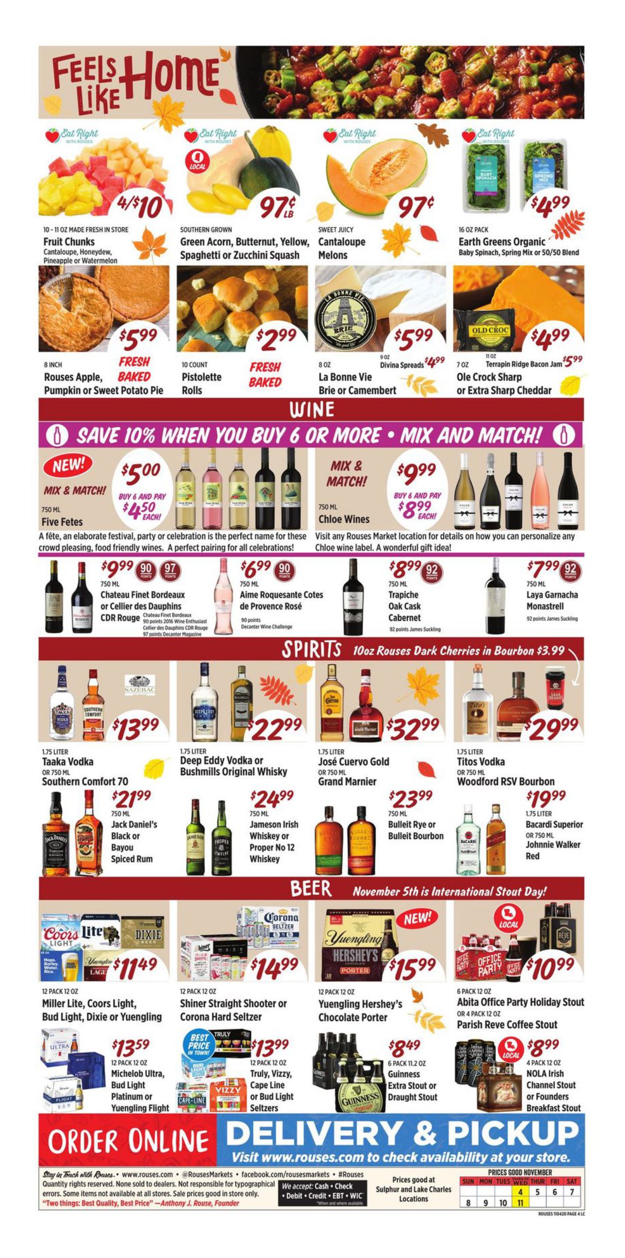 Rouses Markets Weekly Ad Flyer November 4 to November 10, 2020