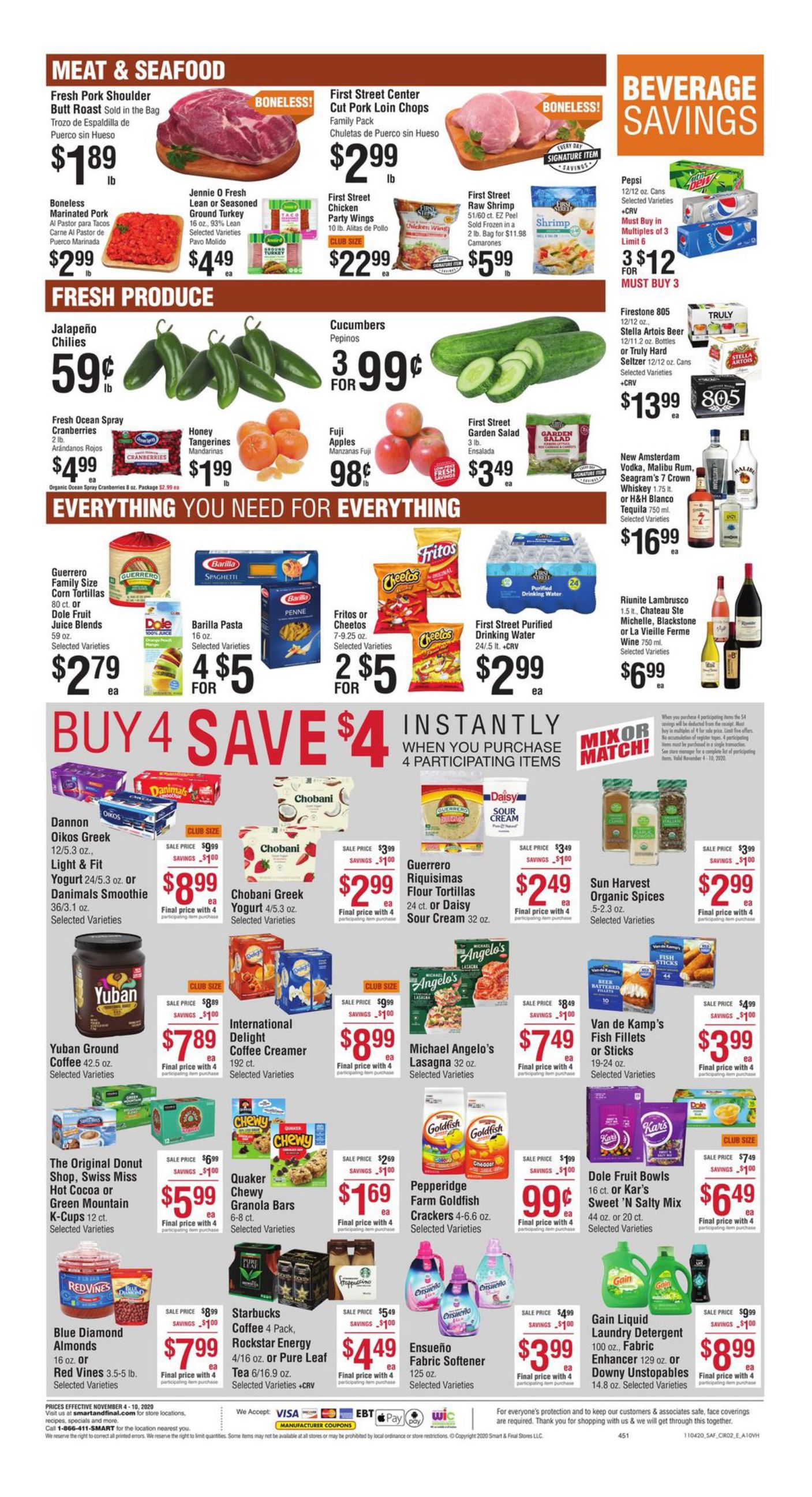 Smart & Final Weekly Ad Flyer November 4 to November 10