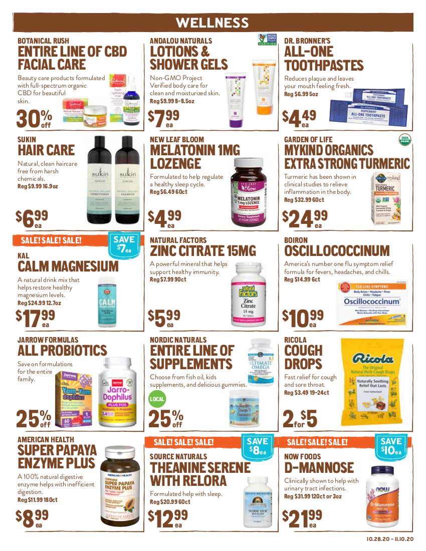 New Seasons Market (CA) Weekly Ad Flyer October 28 to November 10, 2020