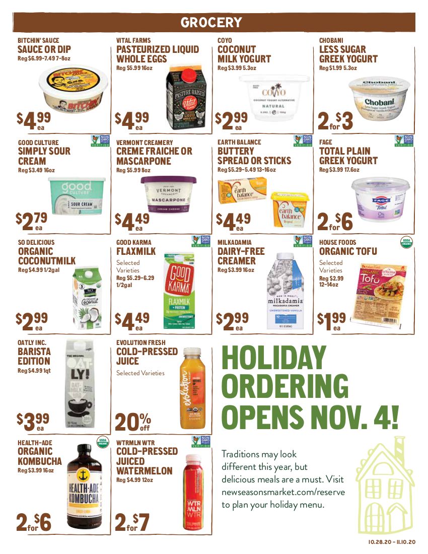New Seasons Market (CA) Weekly Ad Flyer October 28 to November 10, 2020
