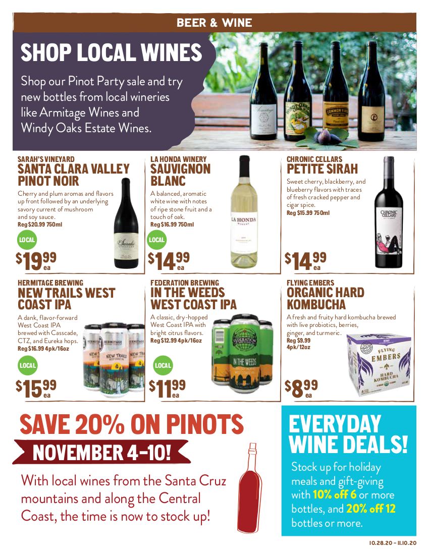 New Seasons Market (CA) Weekly Ad Flyer October 28 to November 10, 2020