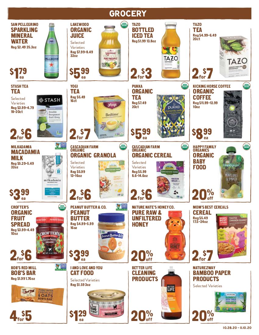 New Seasons Market (CA) Weekly Ad Flyer October 28 to November 10, 2020