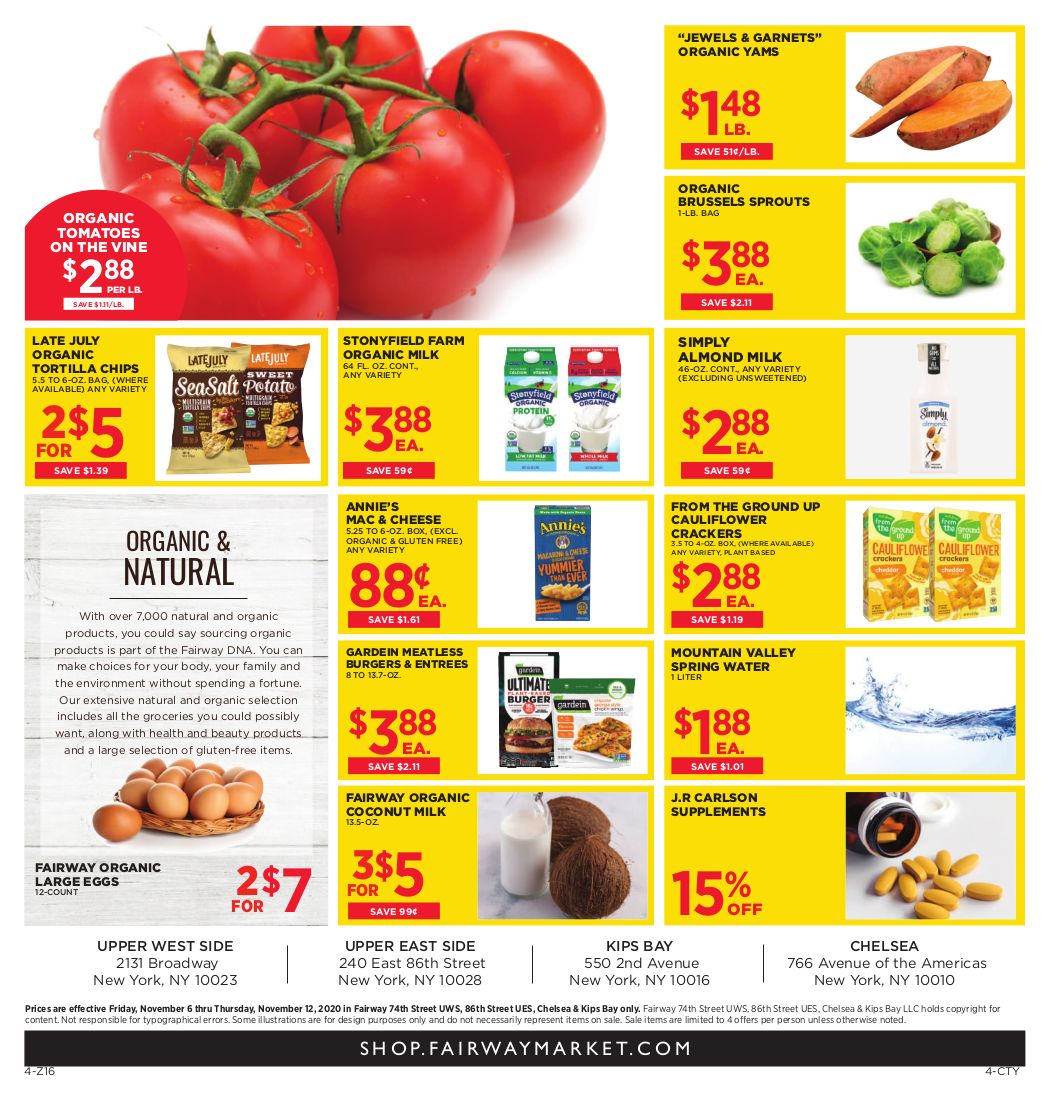 Fairway Market Weekly Ad Flyer November 6 to November 12, 2020