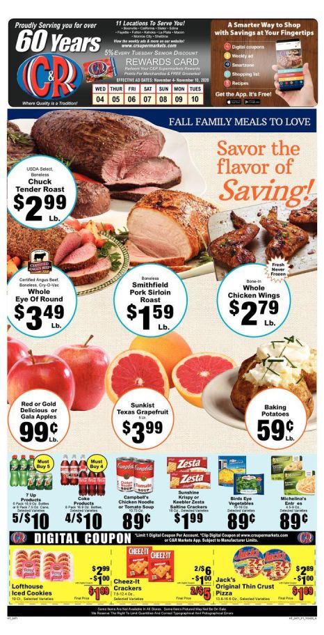 C&R Market Weekly Ad Flyer November 4 to November 10, 2020