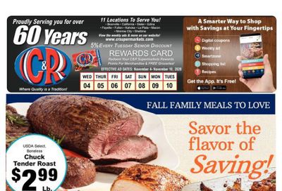 C&R Market Weekly Ad Flyer November 4 to November 10, 2020
