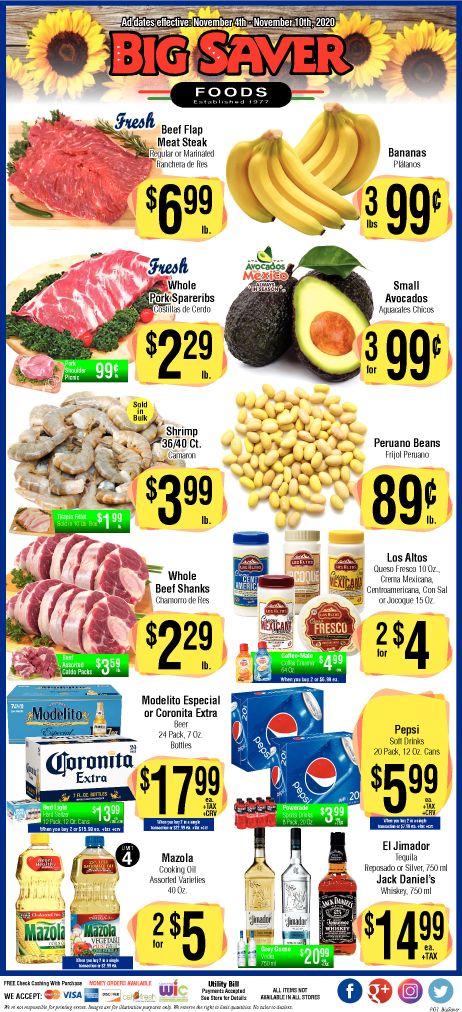 Big Saver Foods Weekly Ad Flyer November 4 to November 10, 2020