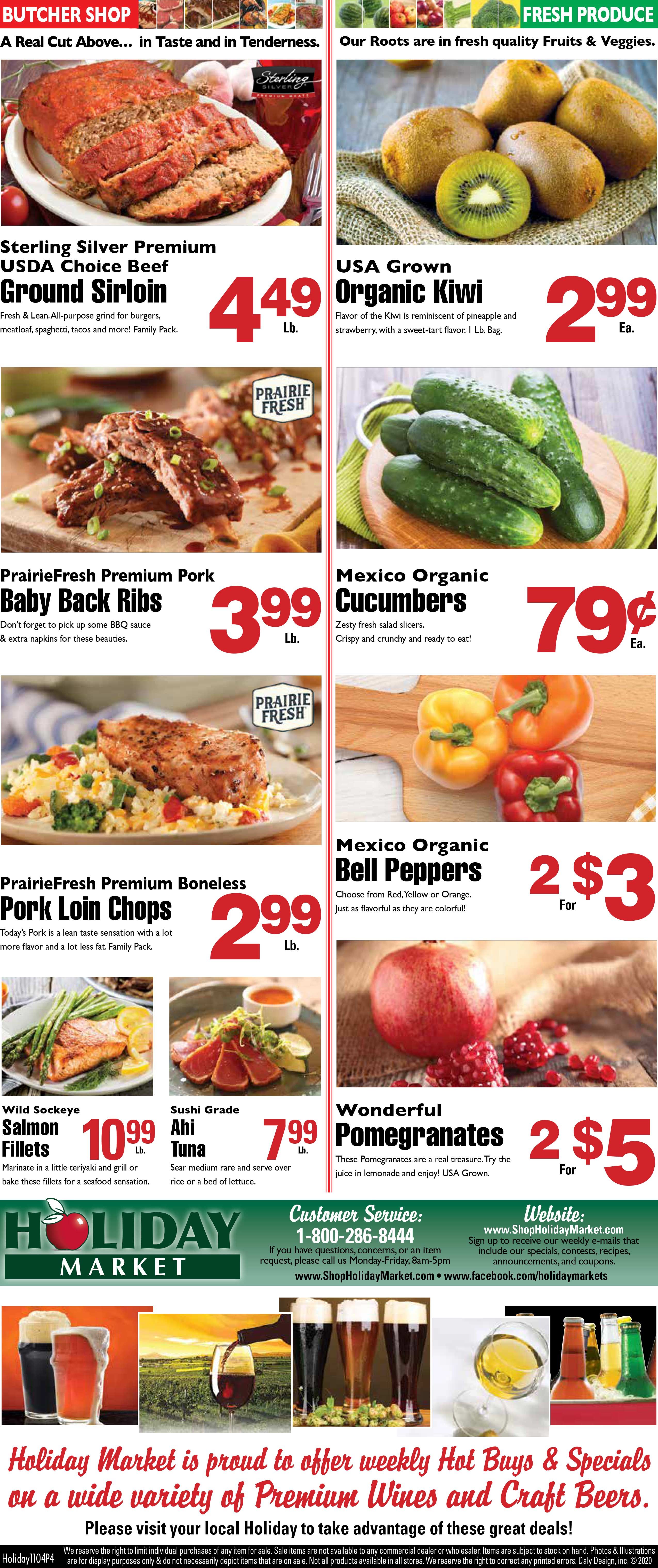 Holiday Market Weekly Ad Flyer November 4 to November 10, 2020