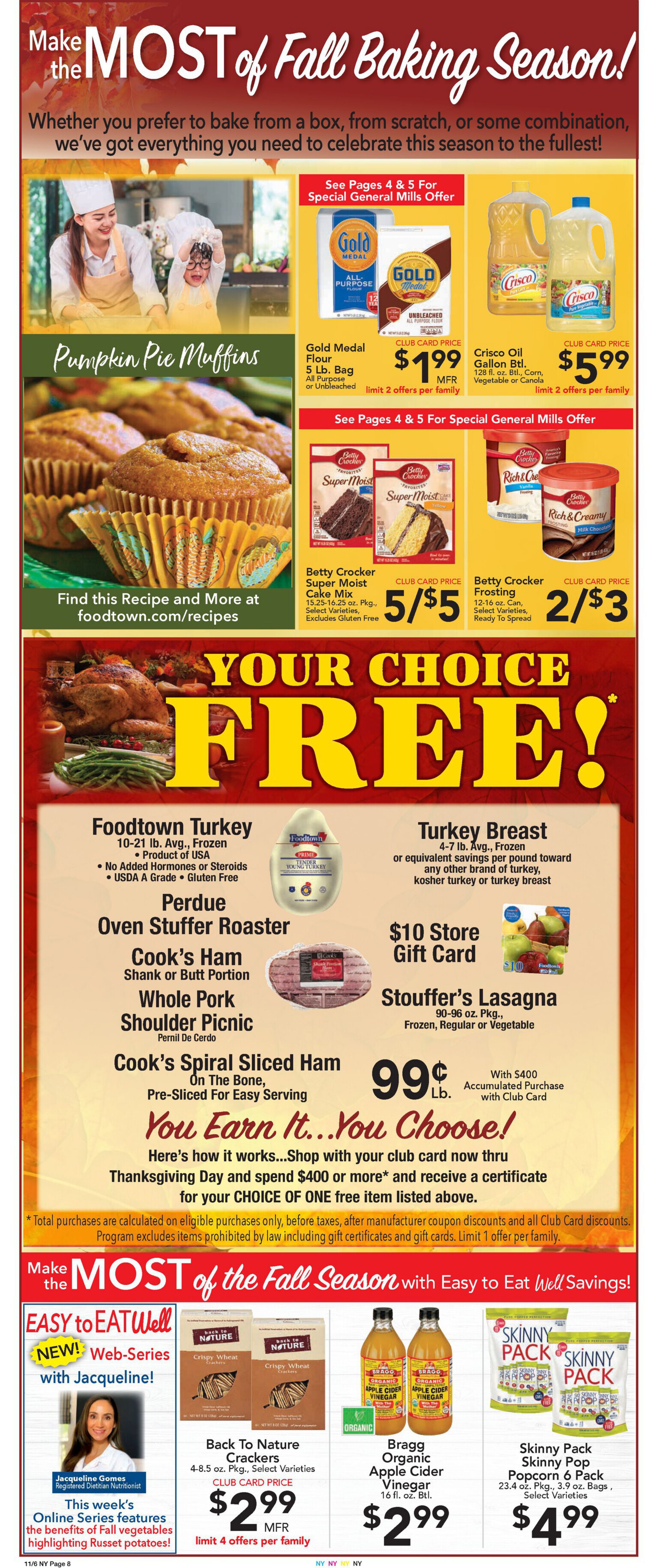 Foodtown Weekly Ad Flyer November 6 to November 12, 2020