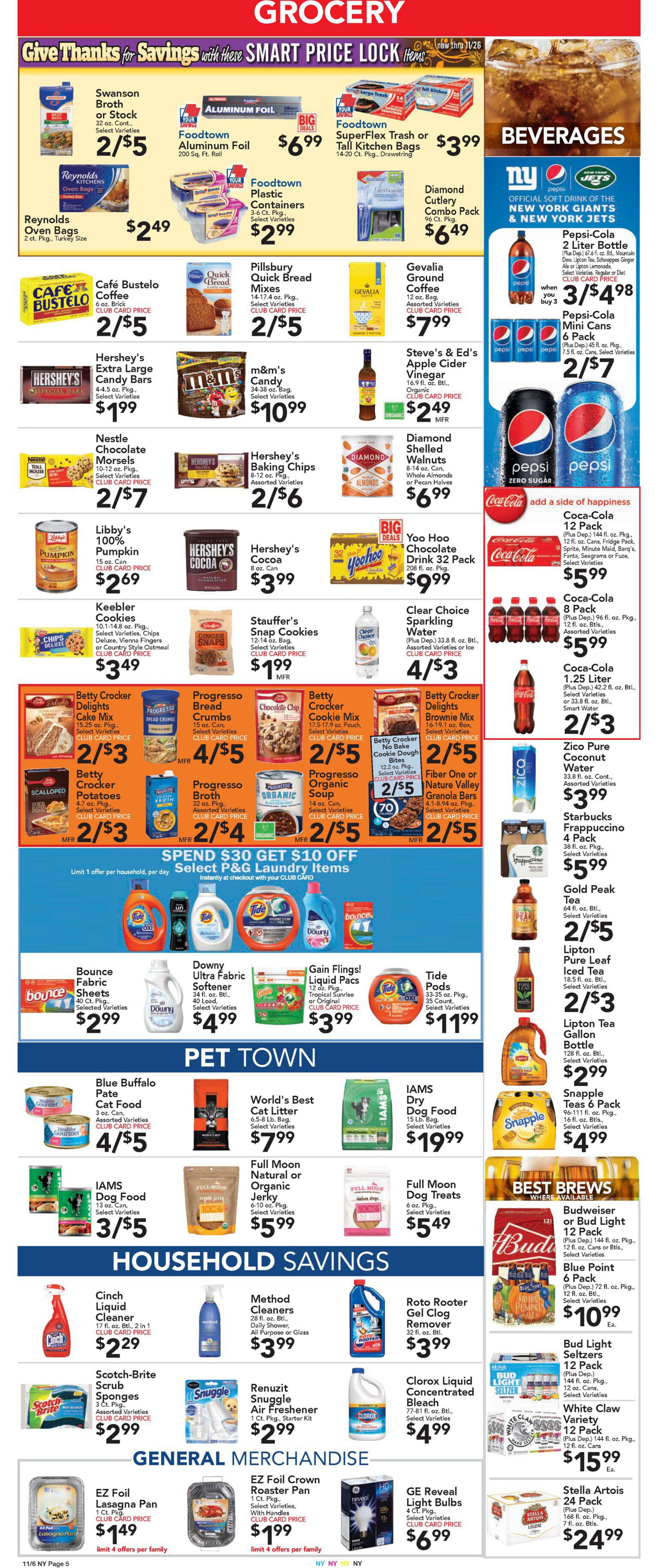 Foodtown Weekly Ad Flyer November 6 to November 12, 2020
