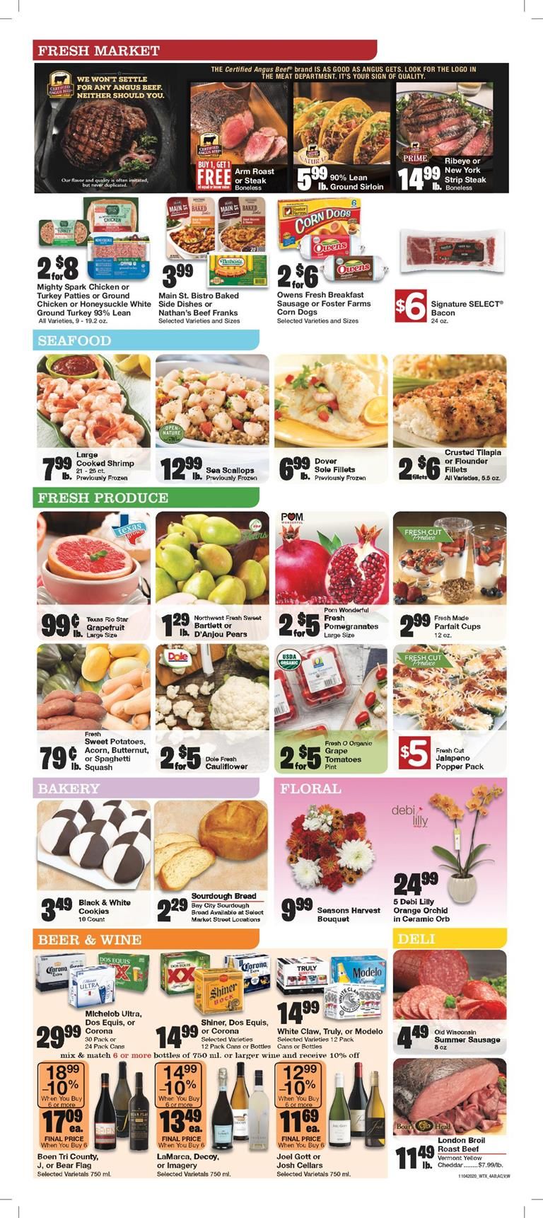 United Supermarkets Weekly Ad Flyer November 4 to November 10, 2020