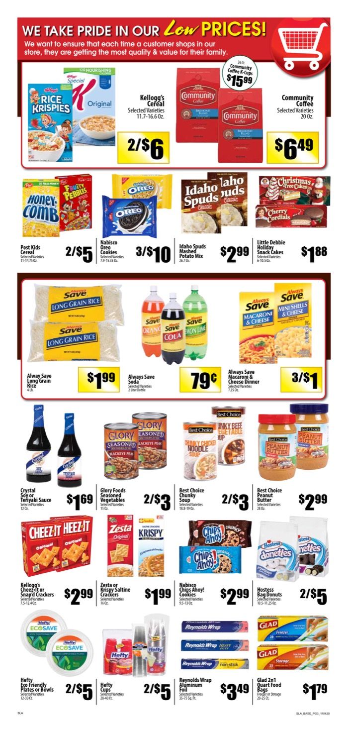 Piggly Wiggly (LA) Weekly Ad Flyer November 4 to November 10, 2020