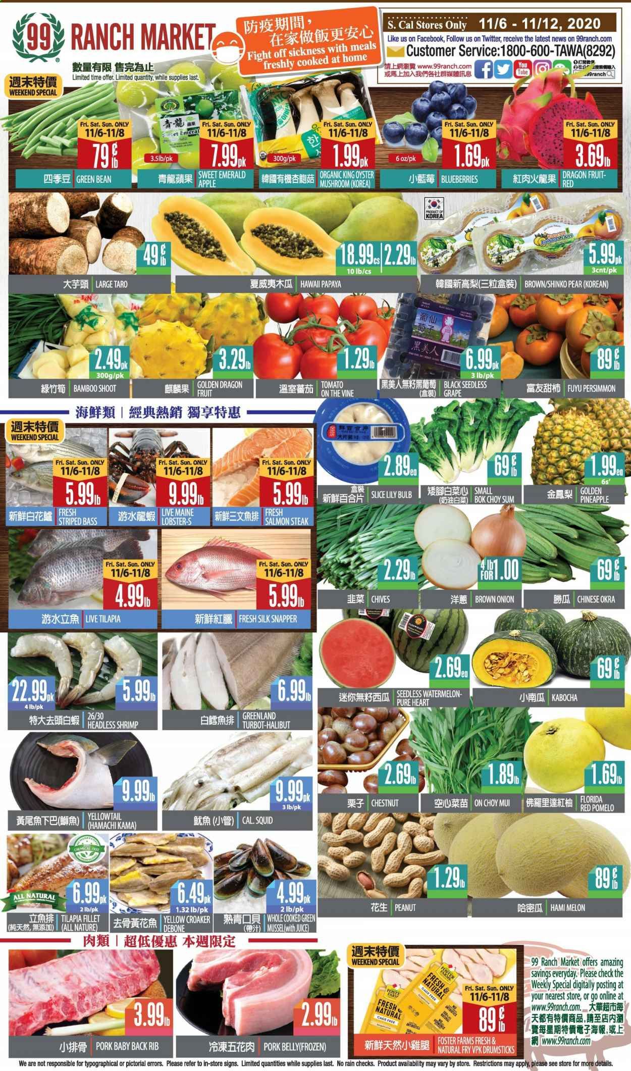 99 Ranch Market (CA) Weekly Ad Flyer November 6 to November 12