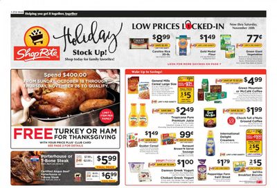 ShopRite (CT, DE, MD, NJ, NY, PA) Weekly Ad Flyer November 8 to November 14